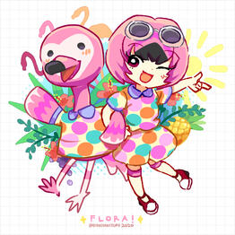 Flora ACNH - Flamingo